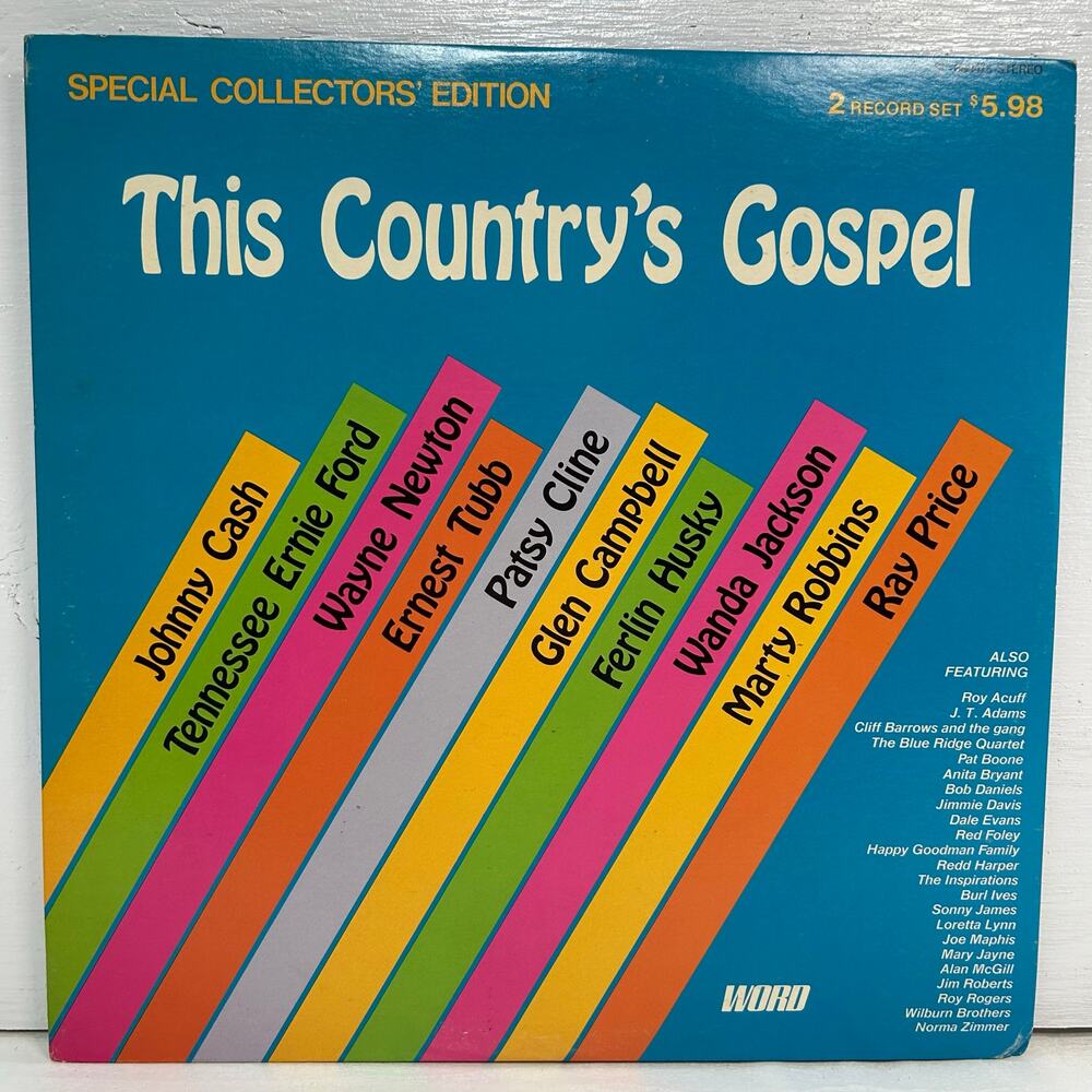 This Country's Gospel 1968 Word Records Collector Vinyl Double LP Tested